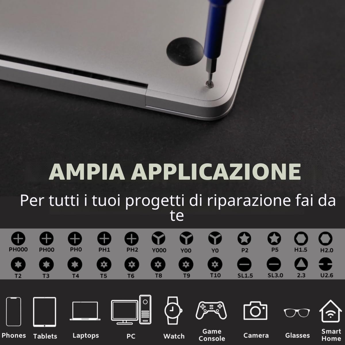 FANACAN Set Cacciaviti Precisione,Kit professionali con Cacciaviti Torx -Mini Cacciavite Ripara Occhiali, iPhone, iPad, Switch, PS4, PC, Macbook,orologiaio