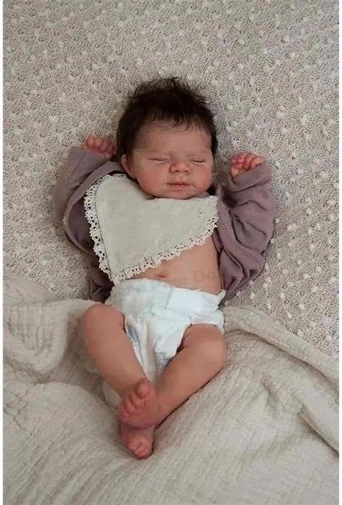 Zero Pam Reborn Baby Dolls Silicone Full Body - 20 Inch Soft Silicone Newborn Girl Dolls, Real Looking Baby Doll with Rooted Hair for Girl Toys with Complete Accessories