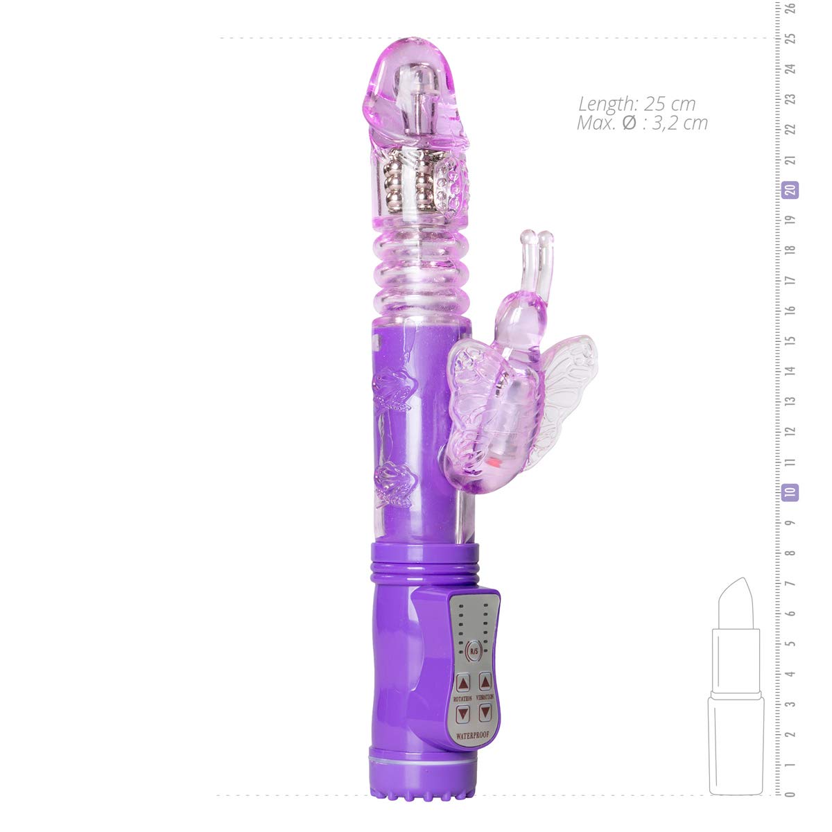 Teazers Vibrador de mariposa que golpea - Púrpura - Vibrador Sexual mujer - Masajeador vibrador
