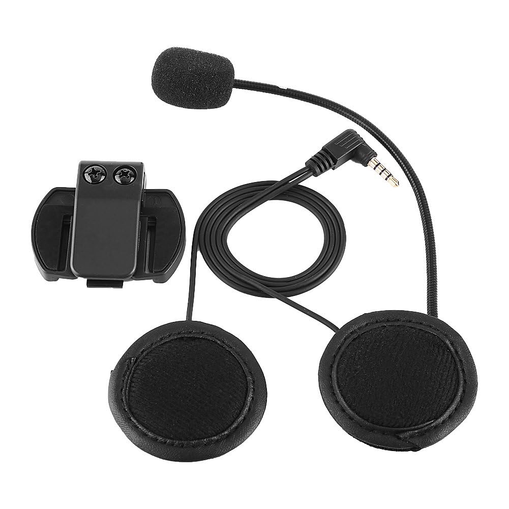 Keenso - Cuffie Bluetooth con Microfono e Clip, per V4/V6, motociclette, Bluetooth, interfono
