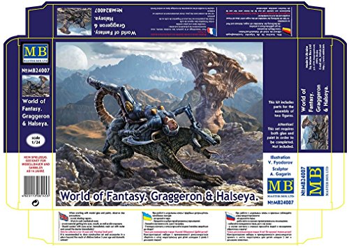 Masterbox World Of Fantasy Graggeron & Halseya 1/24 Master Box 24007 New Model 2016 #TOP1