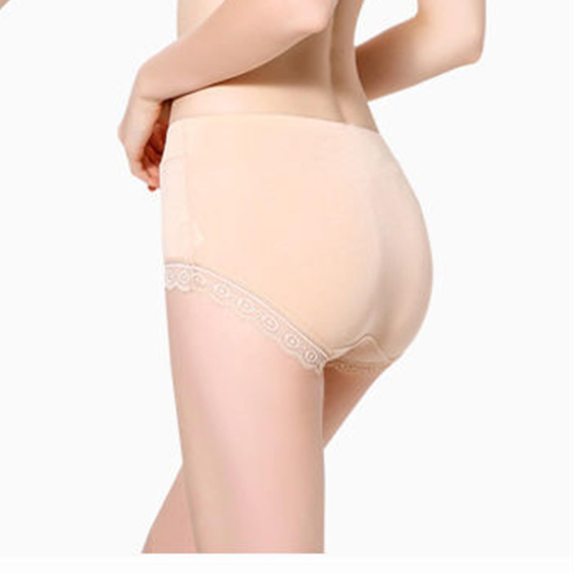 Calzoncillos de modal para mujer, talla grande, color sólido, transpirables, con encaje, multicolor, suaves y cómodos (caqui, 5 piezas, L)