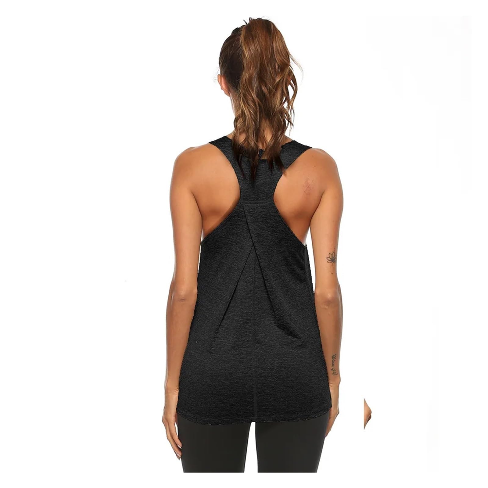 Canotte da allenamento da donna Gilet da yoga senza maniche Canottiere sportive for fitness atletico Canottiere da palestra for allenamento da corsa Camicie da yoga Top da allenamento for le donne(B,M
