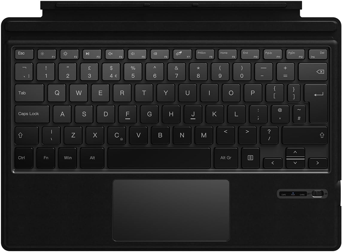 Microsoft Surface Go 2 / Go 3 Type Cover Keyboard – Model 1840, Black, GENUINE