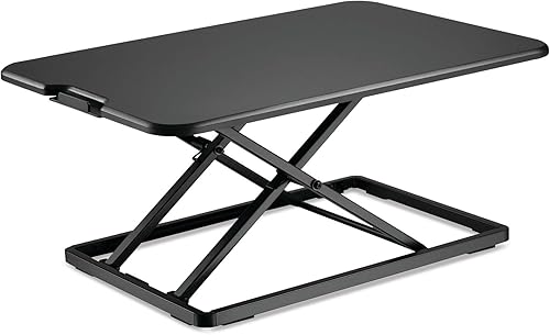 Miniatura 4 de Alera AdaptivErgo - Estación de trabajo de elevación de un solo nivel, 26.4 x 18.5 x 1.8 a 15.9 pulgadas, color negro