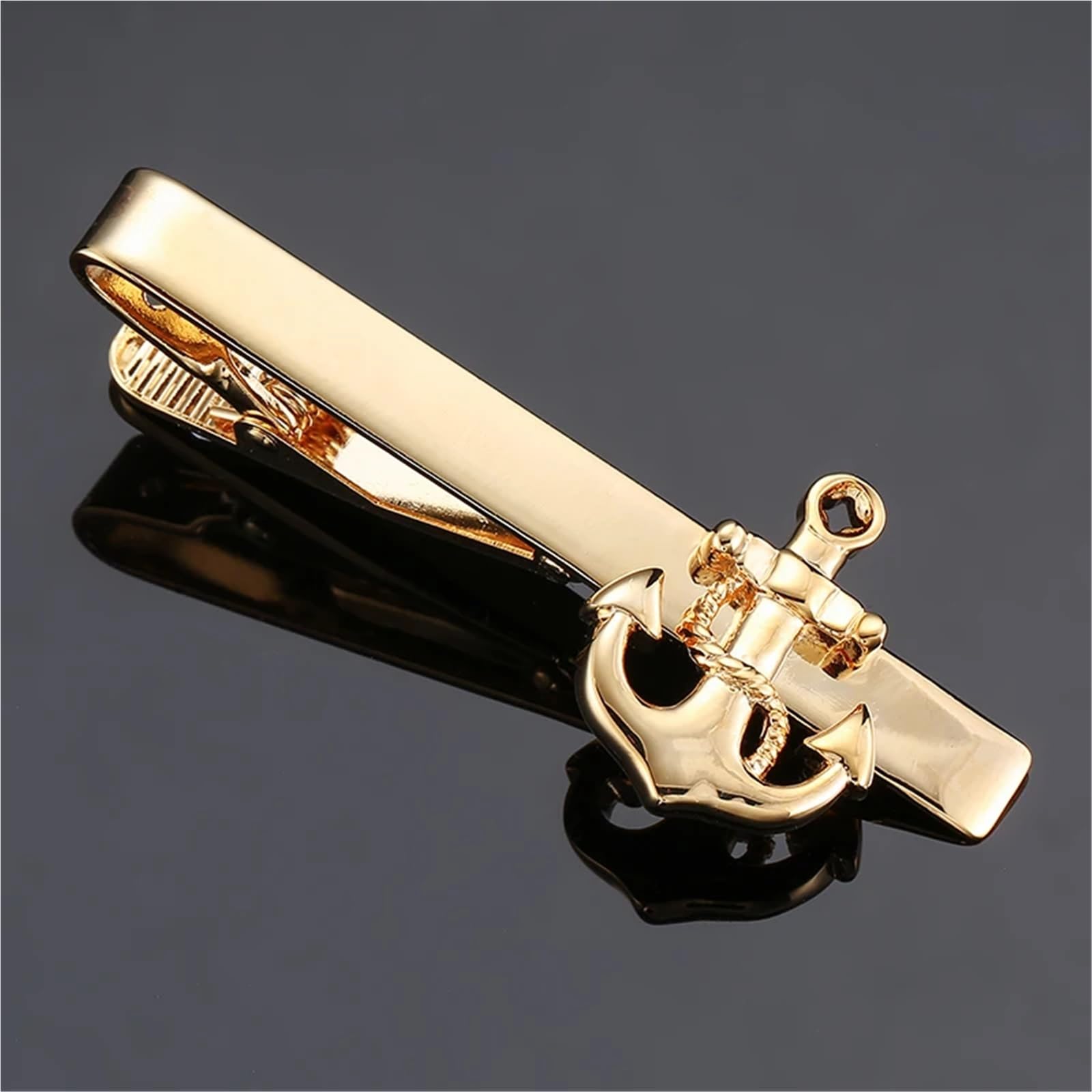 Pince à Cravate Pince à cravate ancre de bateau for hommes, mariage, conception matérielle en laiton, épingle d'ancre Pour Homme