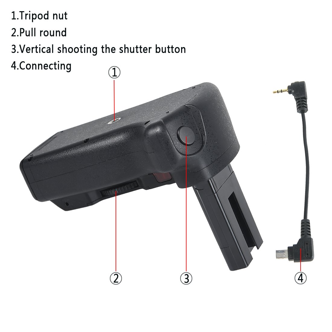 DSTE Télécommande Vertical Batterie Poignée Titulaire pour Nikon D40 D40X D60 D3000 D5000 DSLR Caméra comme MB-D5000 avec 2-pack EN-EL9