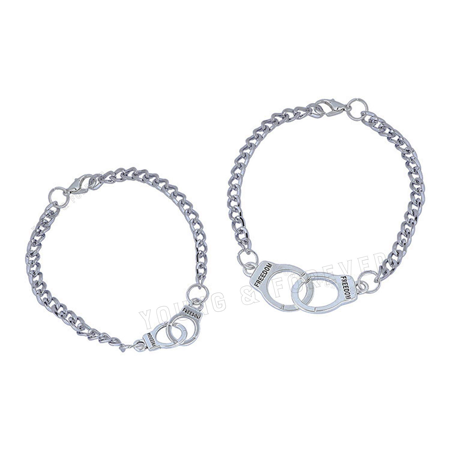 Gift Fashion Long Distance Touch Gold Silver Rose Gold Couples Friendship Best Friend hand Couple matching Mens Magnetic Magnet bracelets for Women/Girls Silver bracelet for Men/Boys-image-11