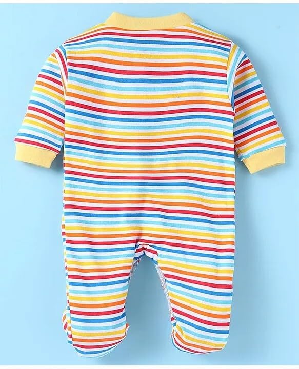 Image of New Born Baby 100% Cotton Rompers for Sleepsuits Jumpsuit Night Suits for Baby Boys & Girls |Onesies| Infant Clothes Pack of 3