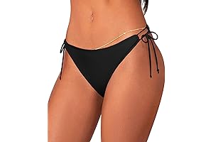 Chic and Cheeky: Side-Tie Bikini Bottoms for a Daring Beach Style