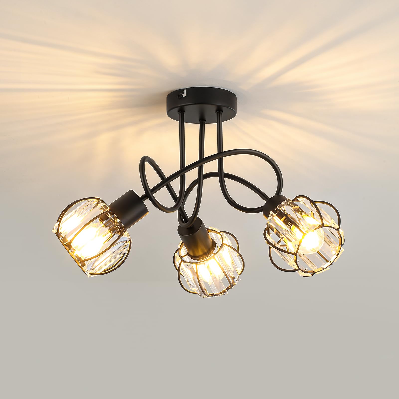 Plafonnier Spot, E14 3 Spots de Plafond Luminaire 4799908