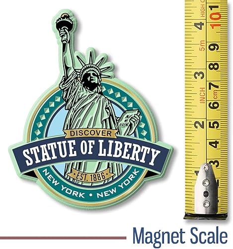 Miniatura 2 de Imán de Estatua de la Libertad de Classic Magnets, 3.3 x 4.1 pulgadas, recuerdos coleccionables fabricados en los Estados Unidos