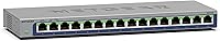 NETGEAR GS316 16-Port Gigabit Ethernet Unmanaged Switch - Plug & Play, Fanless, Desktop/Wall Mount, Energy Efficient