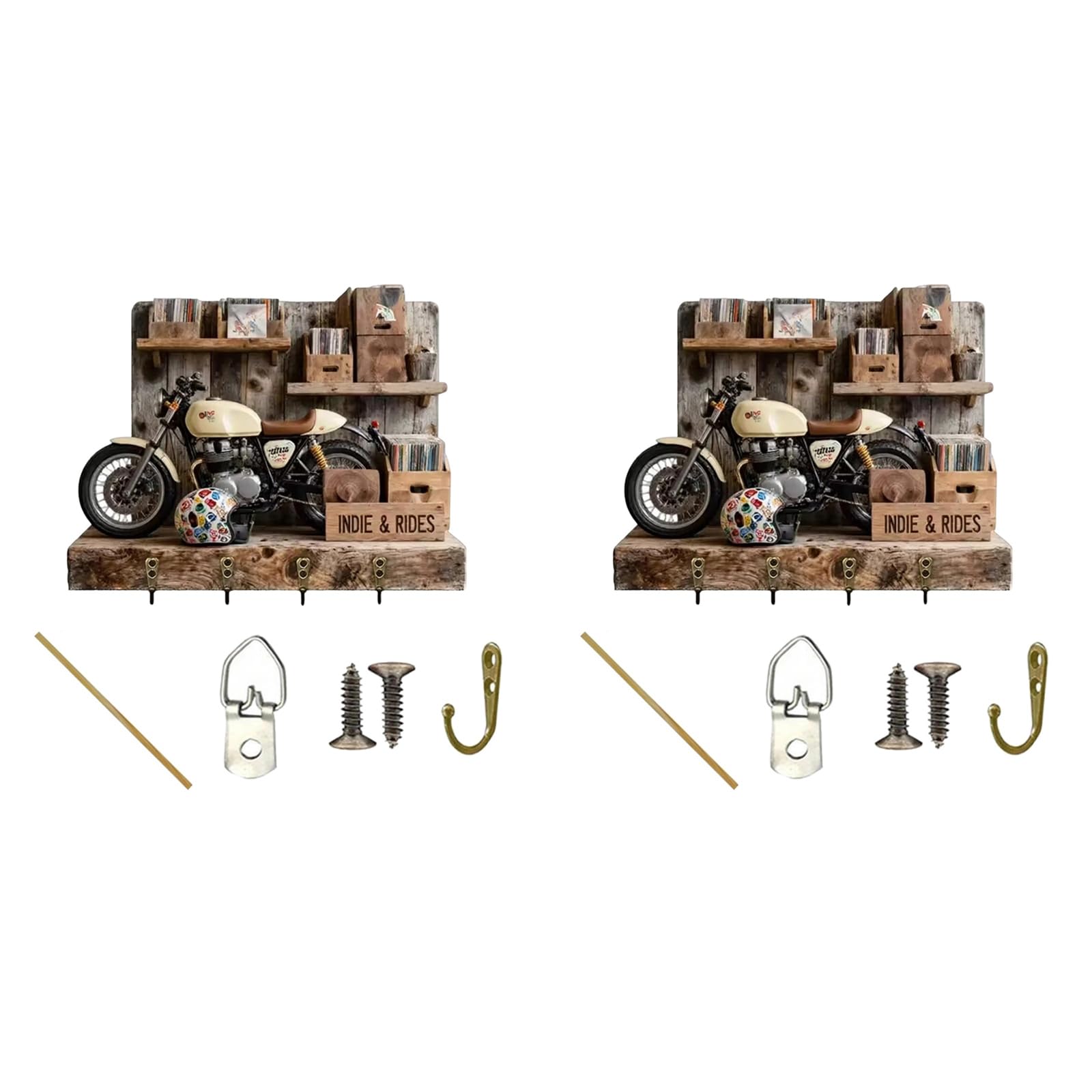 Tsophreniq E Modern Wooden Holder Wall Mount Decorativ Metal Hooks & Shelf For Ntryway, Living Room, Bedroom, Asy Installati Keys Holder