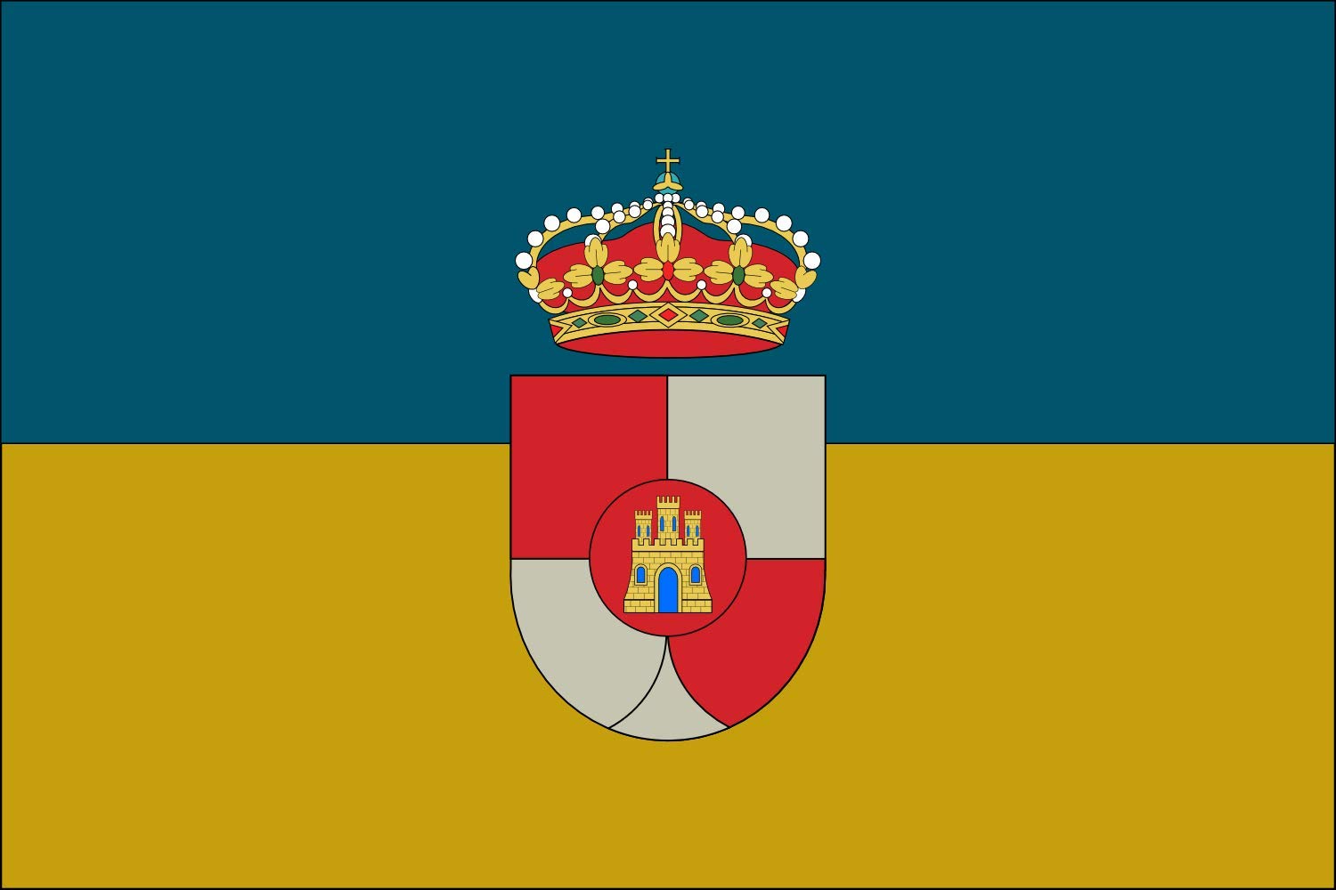 Drapeau XL Villanueva de la Reina grand pavillon extérieur résistant