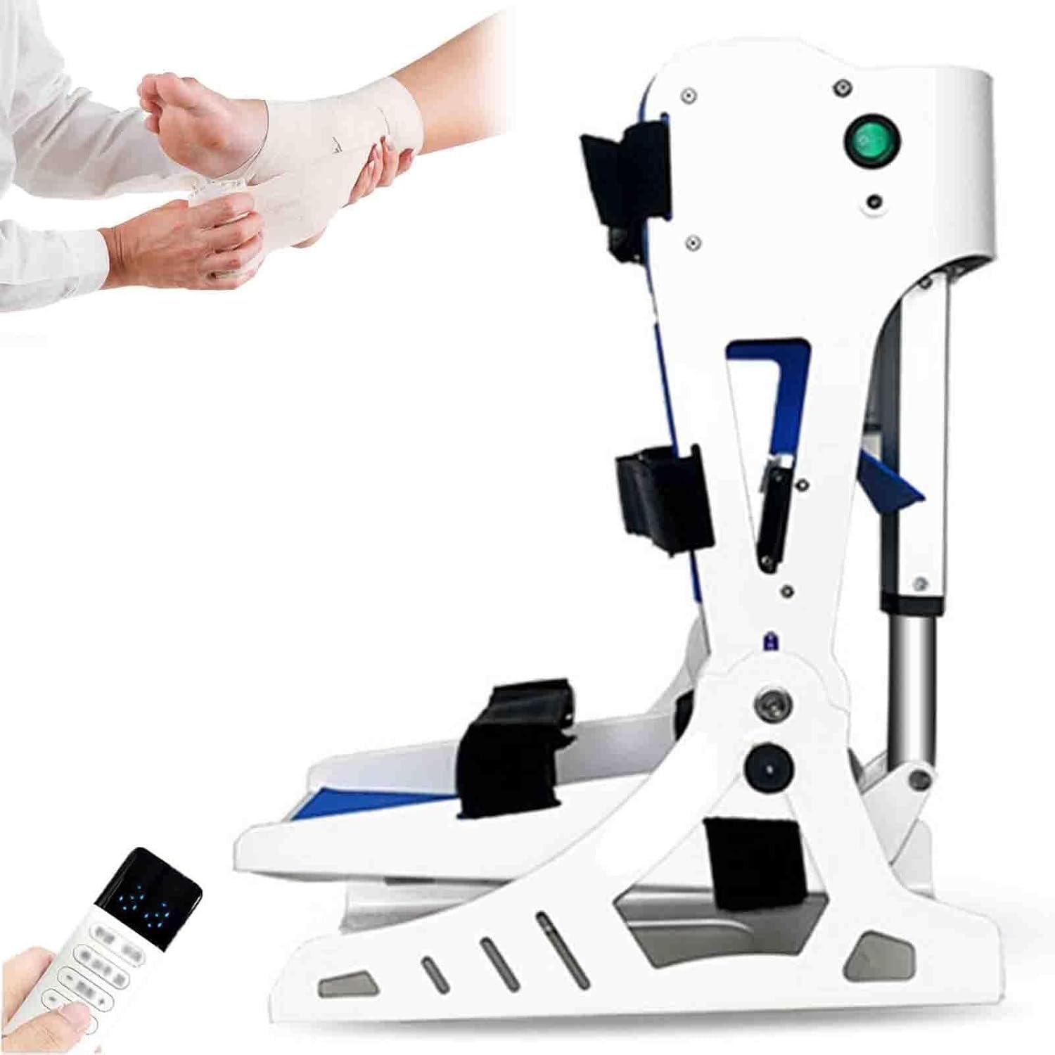 Elektryczny trenażer stawu skokowego, trening rehabilitacyjny stawu skokowego z pilotem, ćwiczenia z pełnym kątem, sprzęt do rehabilitacji stawu skokowego w celu łagodzenia Automatic