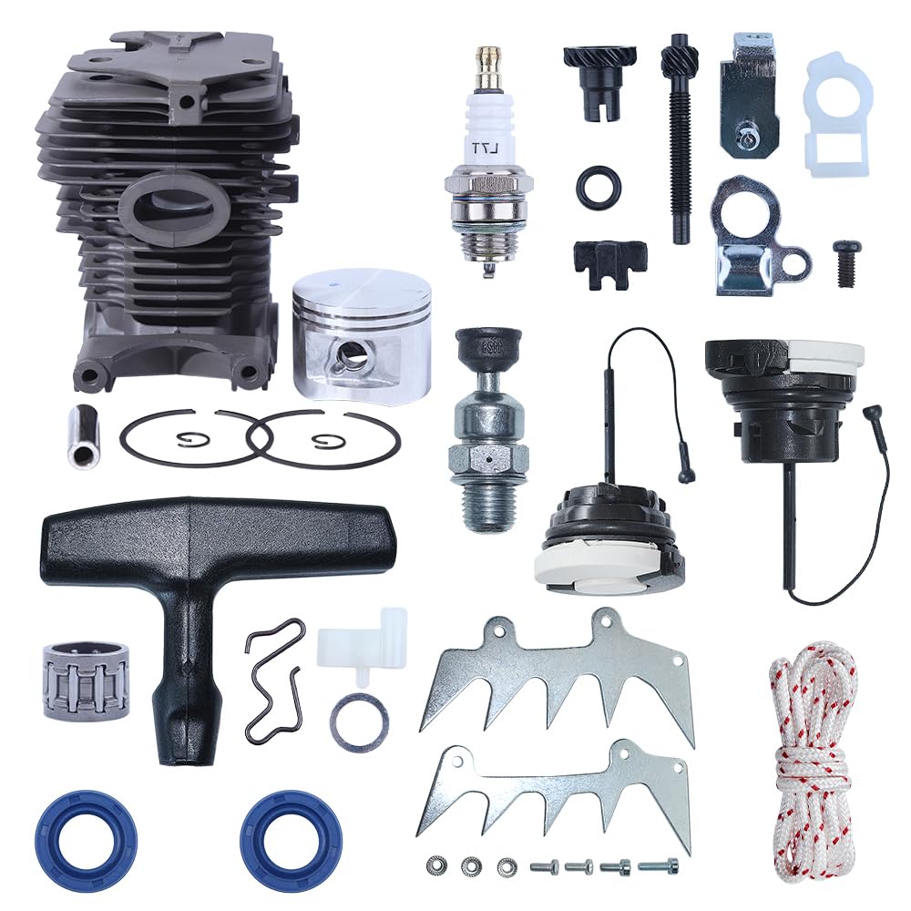 Kit de Ajuste de púas de Arranque Dg de pistón de Cilindro de 46mm for Motosierra Stih MS280 MS270 MS 270 280, Kit de trinquete de Arranque con Tapa de Gas