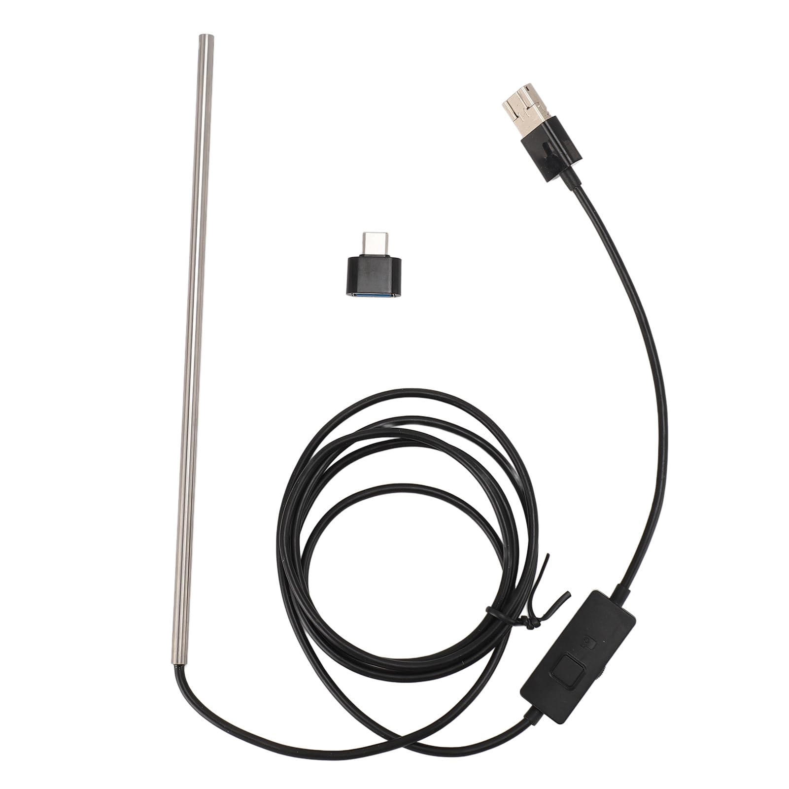 Ejoyous Przemysłowy Endoskop, 720P IP67 Wodoszczelny 3-w-1 USB Type C