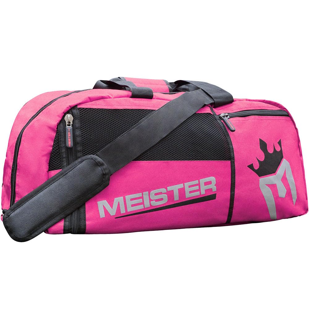 Meister Omvormbare geventileerde sporttas/gymtas, ideaal voor transport, roze, 66 x 30 x 30 cm