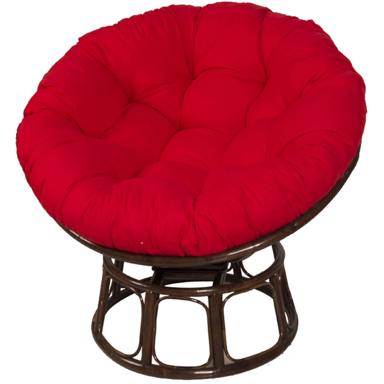 YWBXSHKD Papasan Outdoor Chair Cushion 60x60cm, Outdoor Cushion for Papasan Round Chair, Garden Swing Cushion Replacement, Soft Thicken Comfy Hanging