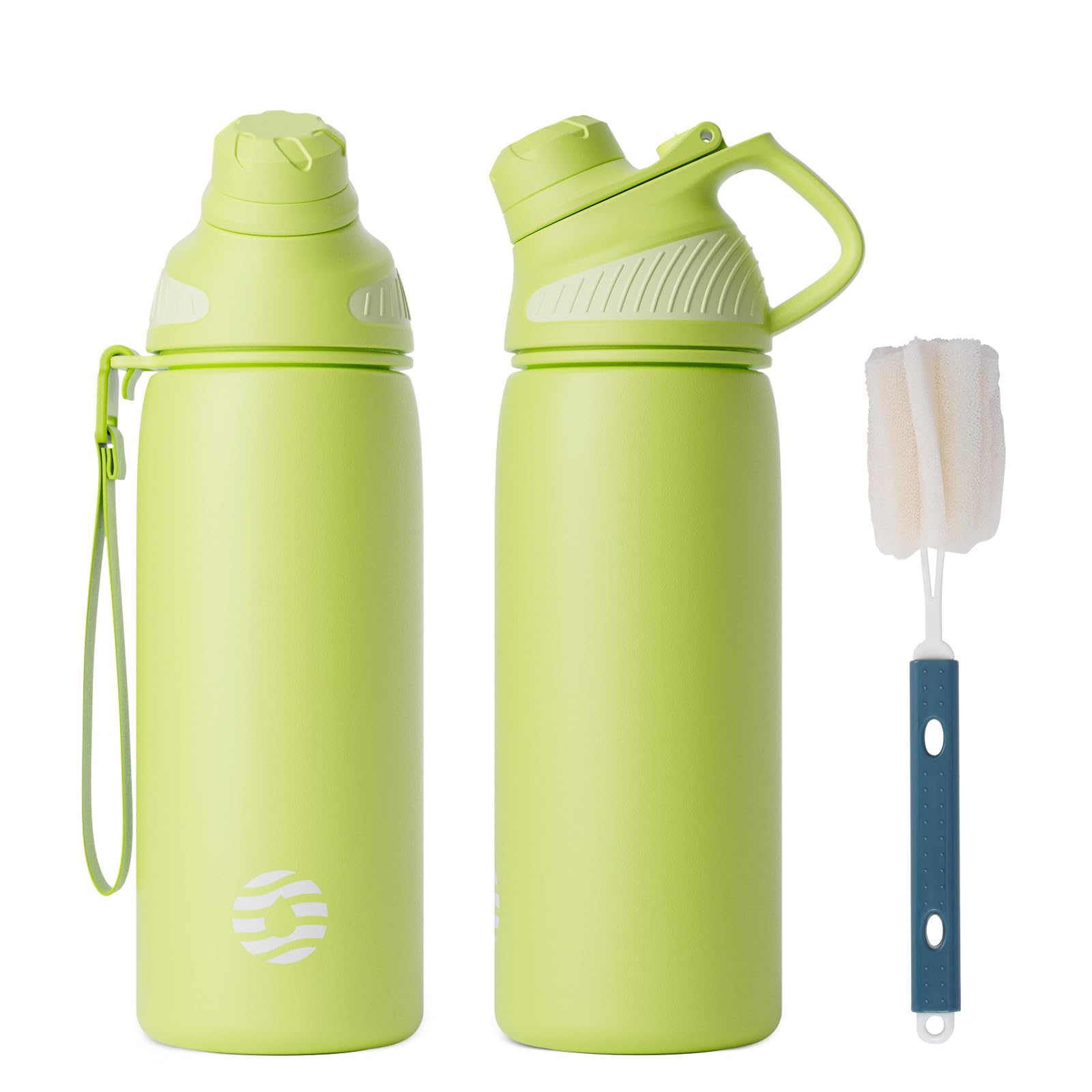 Fjbottle Borraccia Termica con Tappo magnetico 1L, 800ml, 600ml, 400ml Bottiglia Termica per Bambini - Senza BPA/Senza Perdite Borracce acciaio inox per Scuola, Sport, Palestra, Ciclismo