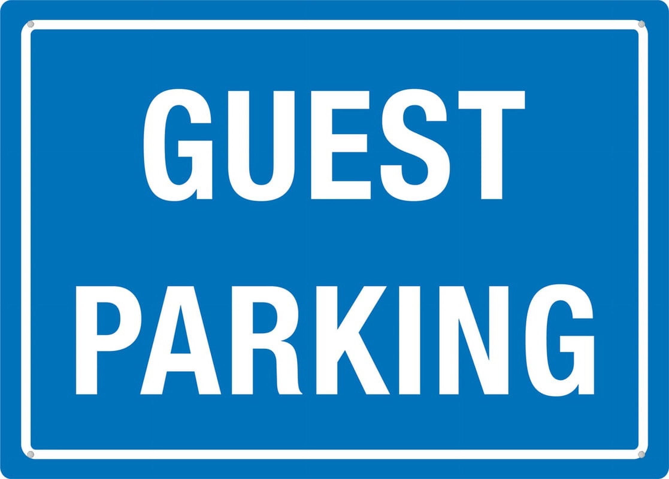 Guest Parking Sign for House & Yard, 8x12 Inch Premium Aluminum, Sun-Proof, Rust-Free