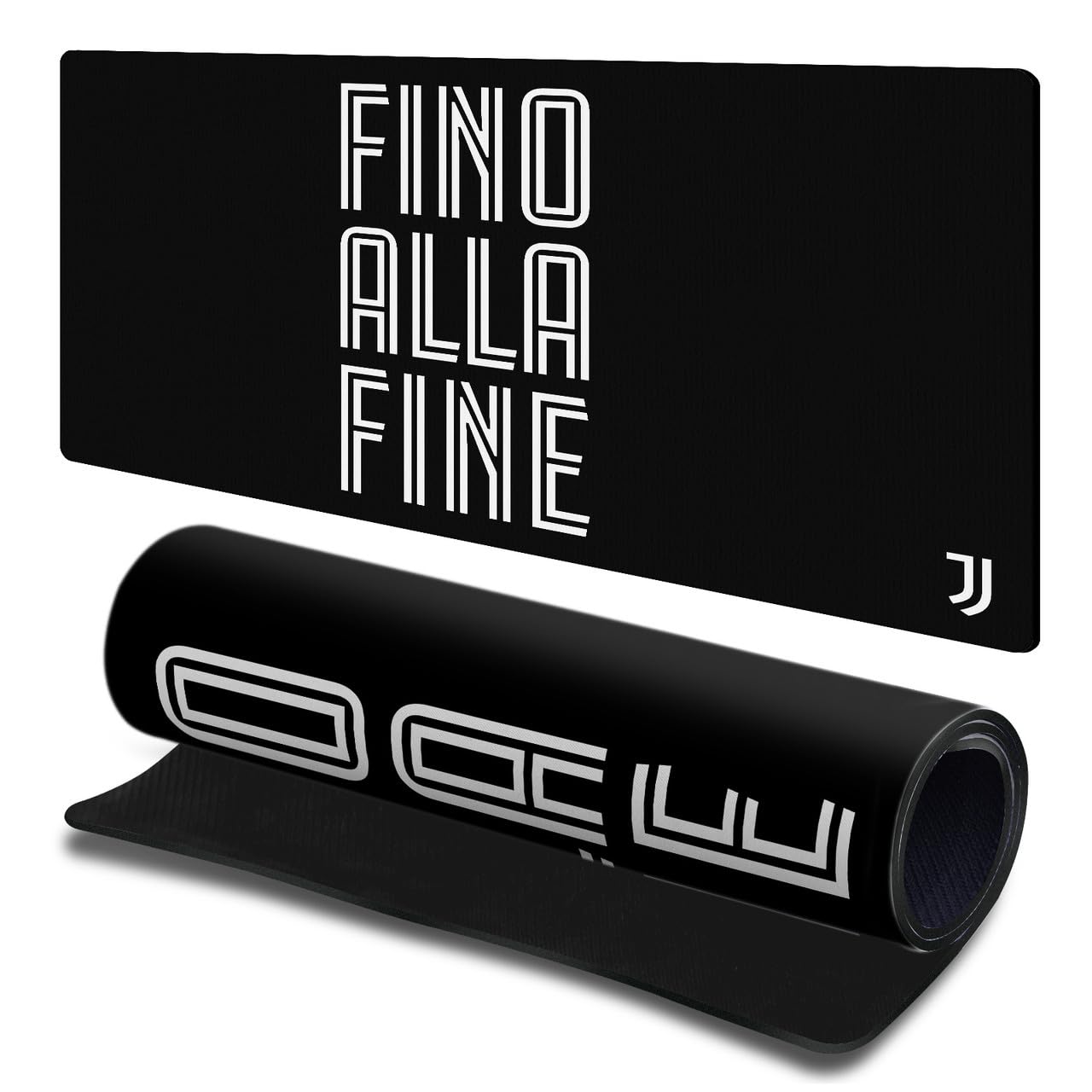 Head Case Designs Licenza Ufficiale Juventus Football Club Fino alla Fine Logo Cresta 23.62 x 11.81 x 0.12 Inches (600 x 300 mm) - L Tappetino per Mouse E Scrivania da Ufficio per Giochi Tastiera PC