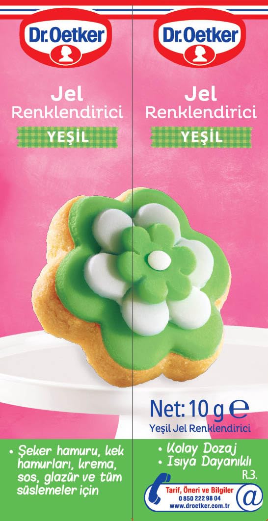 Dr. Oetker Jel Renklendirici - Yeşil10 Gr