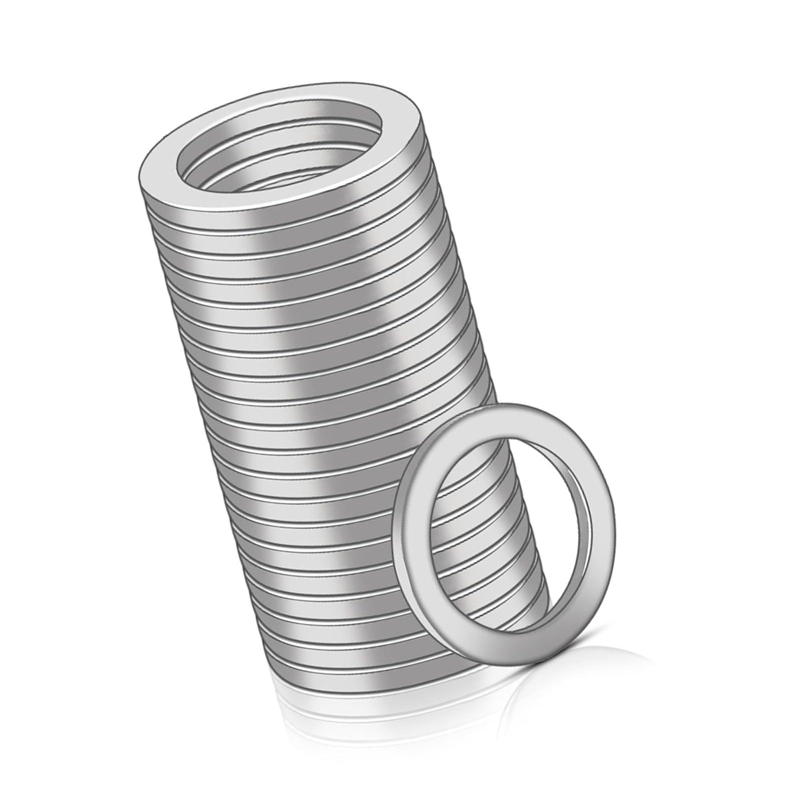 Apglsxy 60Pcs Stainless Steel Flat Washers 1.5Mm Thickness Suitable For Secure Fastening In Construction Construction And Repairs Stainless Steel Washers