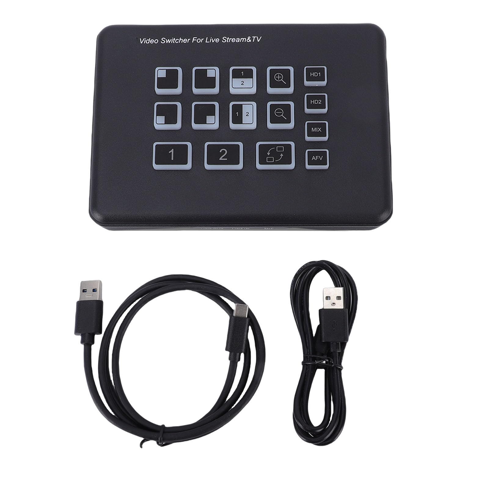 Switcher Video Live con Doppio Ingresso HDMI e USB C 3.0, Mixer PIP/PBP 1080p 60Hz per Streaming, Registrazione e Trasmissione Multisorgente