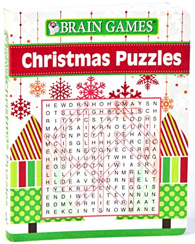 Brain Games Mini - Christmas Puzzles (Pocket Size / Stocking Stuffer)