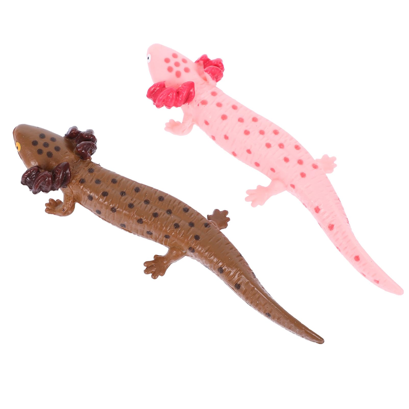 TOYANDONA 2pcs Salamander Model Toy Artificial Salamander Model Desktop Adornment Simulated Salamander Decor Salamander Crafts Props Salamander Decoration Garden Salamander Statue Plastic