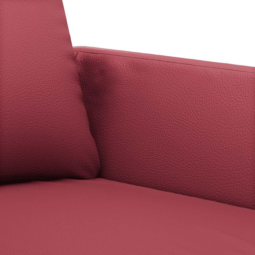 vidaXL Poltrona Rosso Vino 60 cm in Similpelle