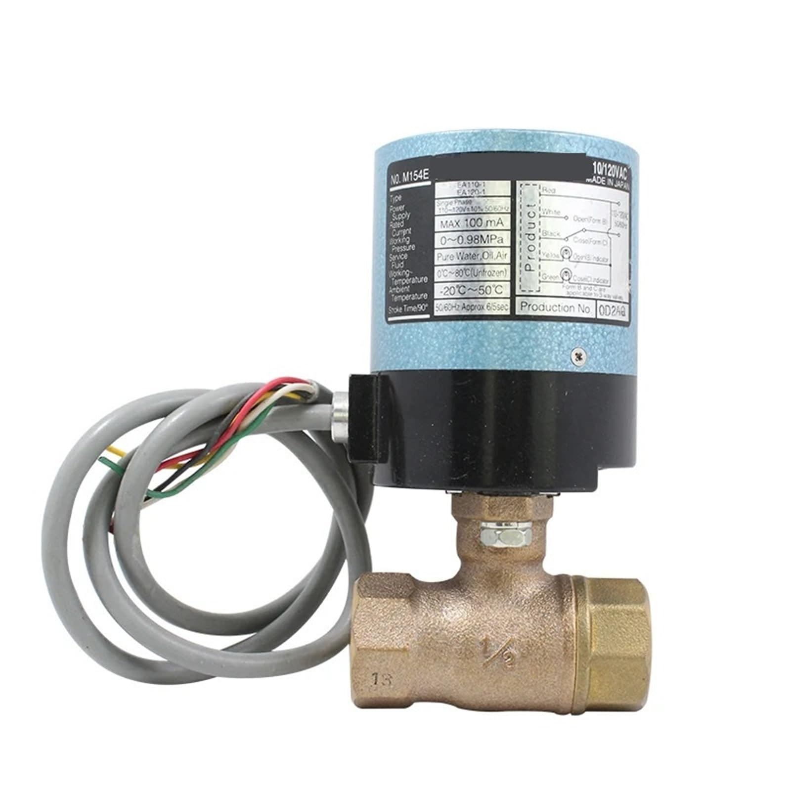 Vanne à boisseau sphérique EA100-TE DN20 avec actionneur type EA