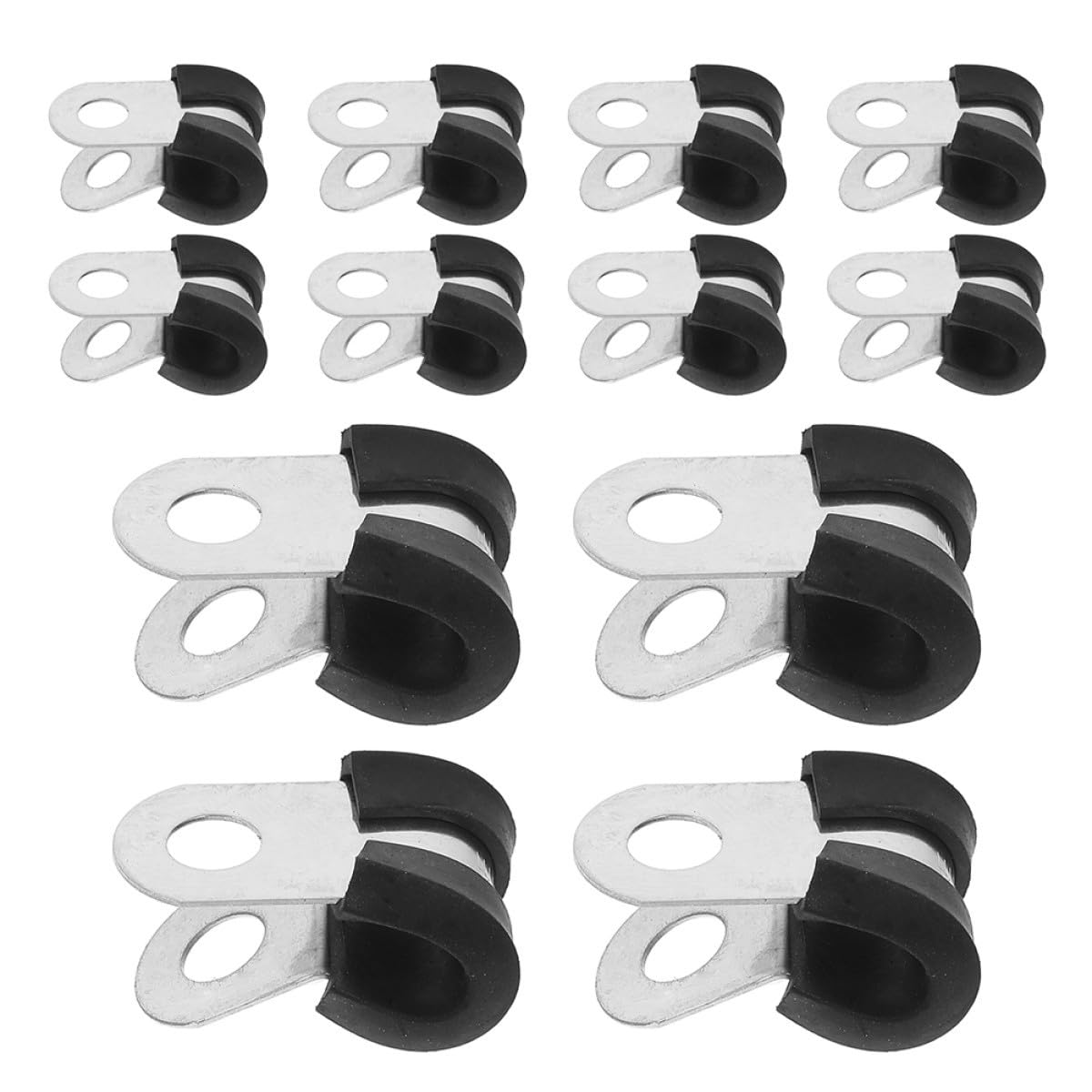 SHINEOFI 100pièces Collier De Serrage Pour Câbles Collier De Serrage Pour Tuyaux Pince Pour Câbles Isolants Petite Pince Pour Fixation De Tubes