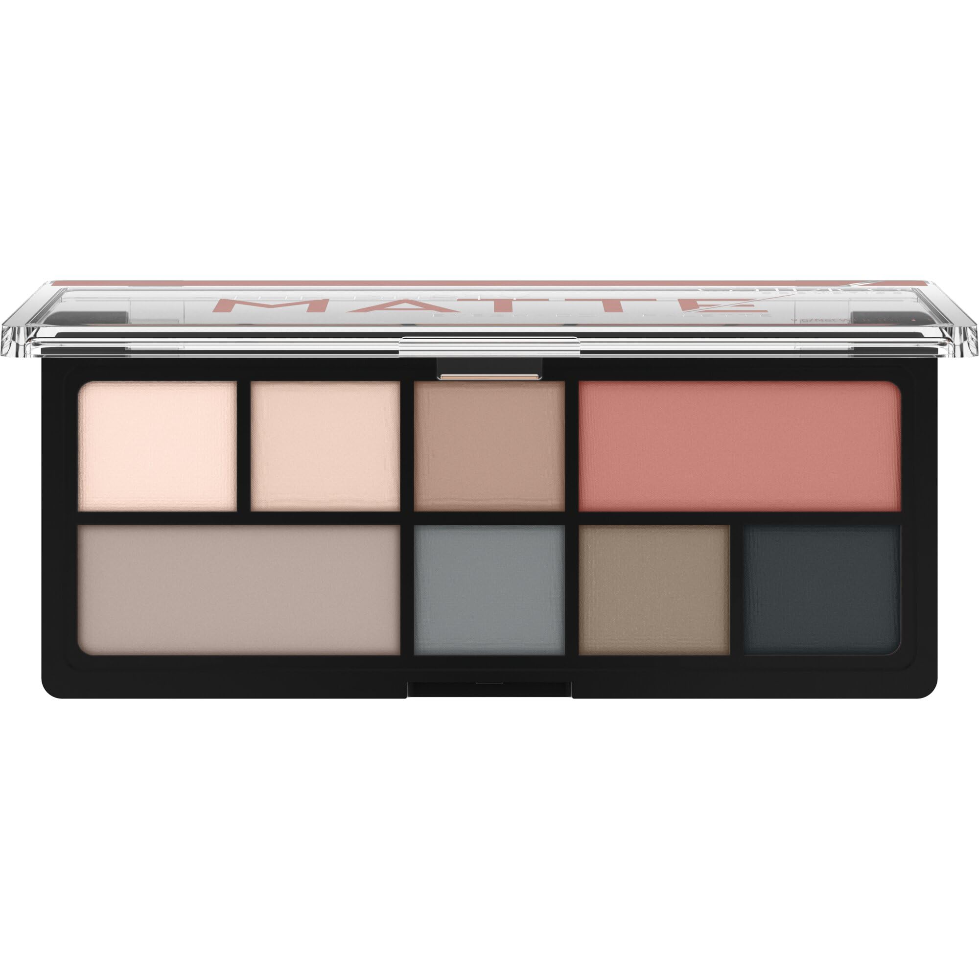 Catrice The Dusty Matte Eyeshadow Palette – The Dusty Matte Eyeshadow Palette, 9 g, 8 matte Grau-Töne