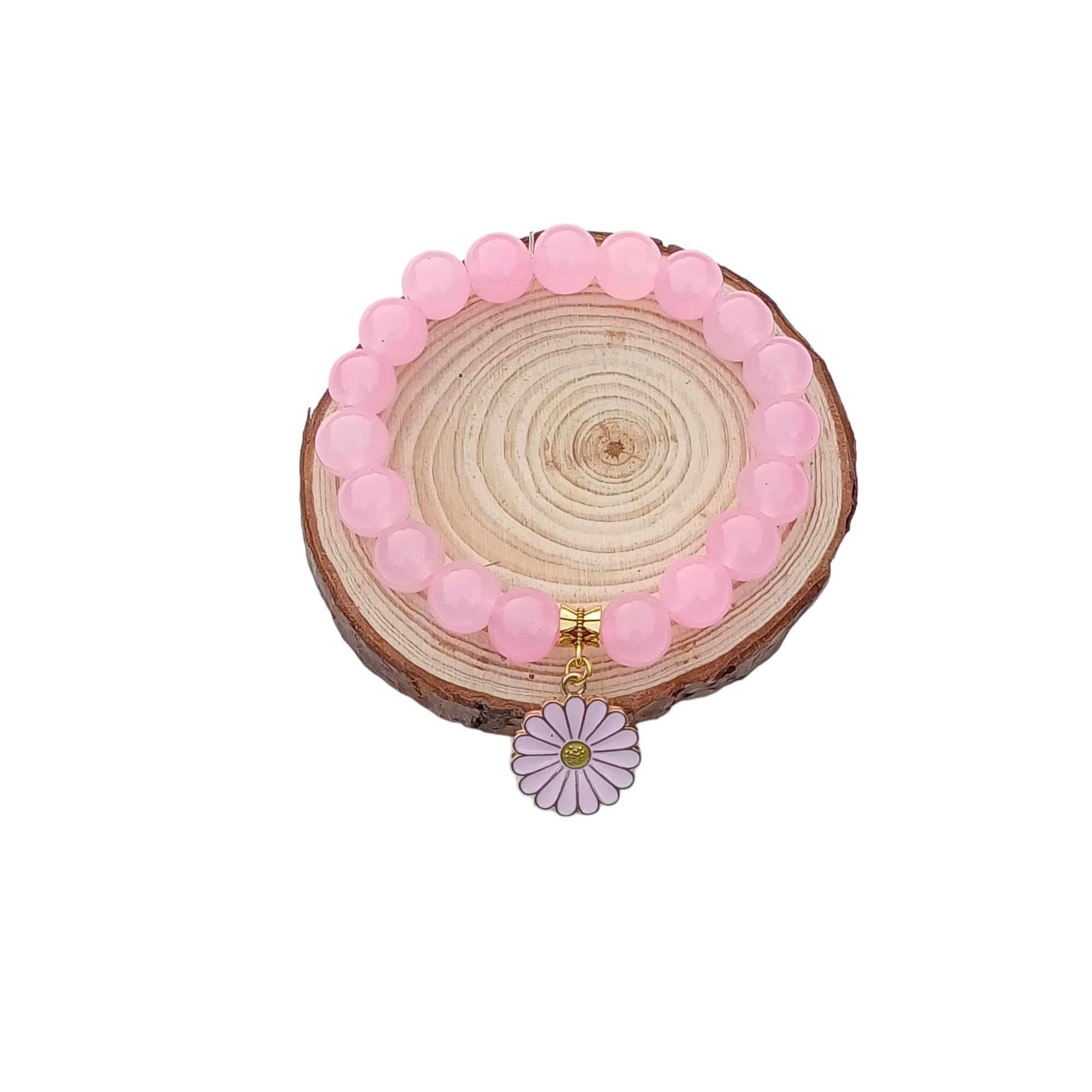 Daisy Flower Stretch Bracelet for Women, Daisies Beads with Charms, Pink (B0D5V46LG1) Amazon Price History, Amazon Price Tracker