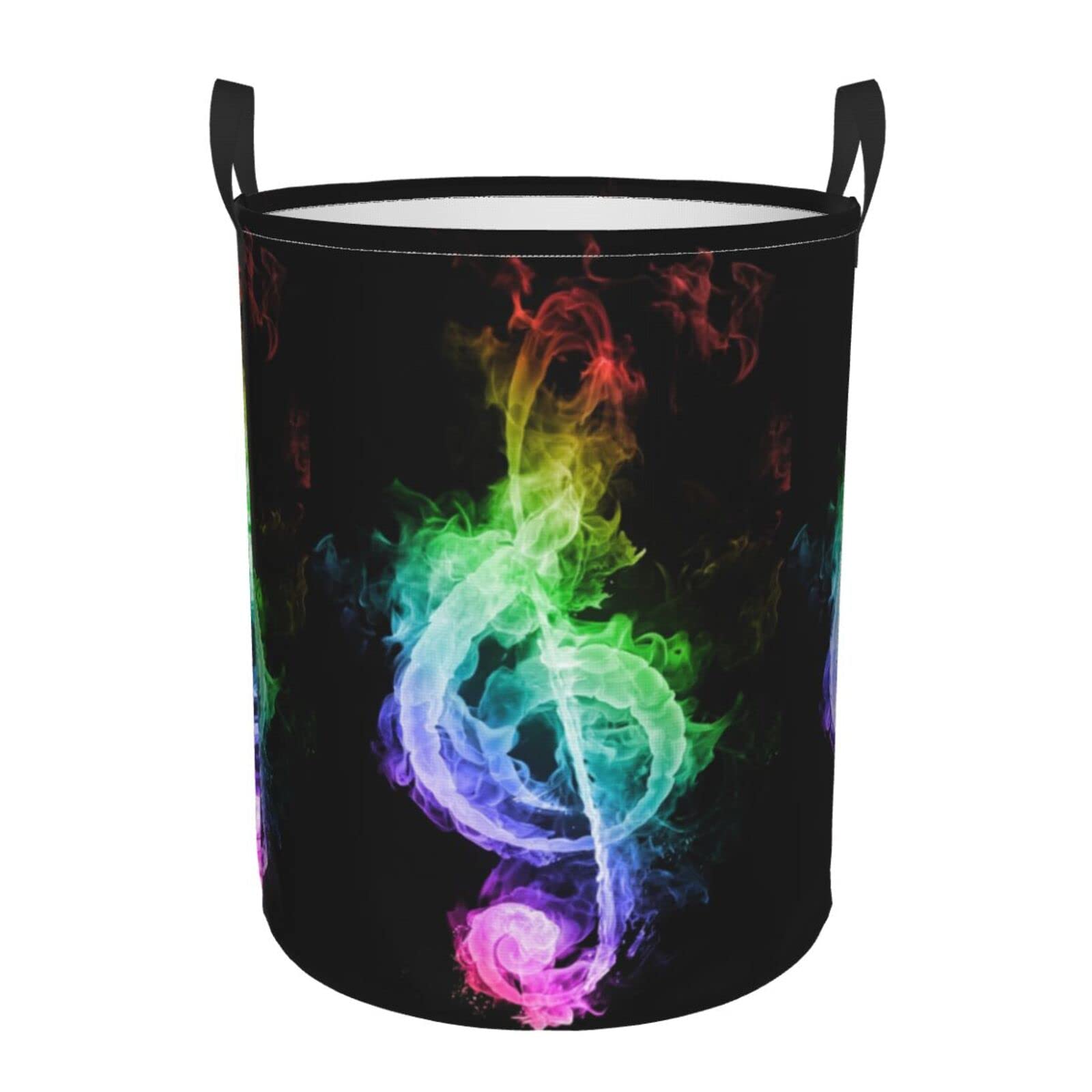 Panier à linge coloré notes de musique pliable et grand bac de rangement pour vêtements