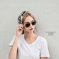 Vista 9 de J+S Premium Military Style Classic Aviator Sunglasses, Polarized, 100% UV protection for Men Women Marco plateado/lente negro