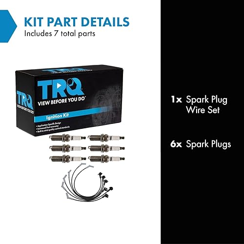 Miniatura 74 de TRQ Kit de bujías de 5 piezas de bujías de iridio compatibles con Chevrolet Aveo 2004-2008 Aveo5 2004-2008