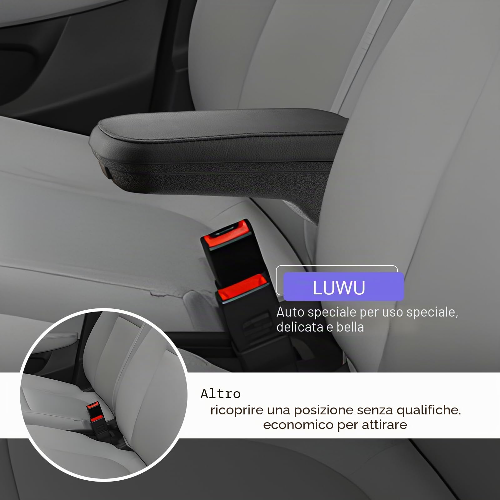 LUWU Compatibile con Leapmotor T03 2024 2025 2026 Braccioli auto T03 Console centrale scatola portaoggetti con grande vano portaoggetti e portabevande Leap Motor T03 accessori