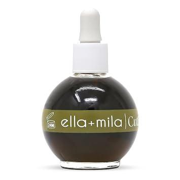 ella+mila Nail Cuticle Oil with Olive & Avocado - Deep Moisture Cuticle Oil for Nails - Intense Hydration for Dry Cuticles - Vegan Nail Care Products - 2.3 fl oz
