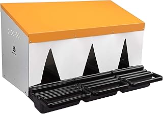 Pentagades Laying Chicken Nesting Boxes 3 Hole with Roll Out Egg Tray Swing Perch and Curtain Poultry Nest Box Chicken Up to 12 Hen Wall Mount