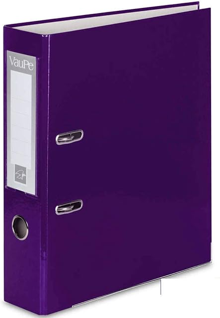 1 Purple A4 Large 75mm Lever Arch Files Folders Metal Edge Stationery Document Storage Paper Office School