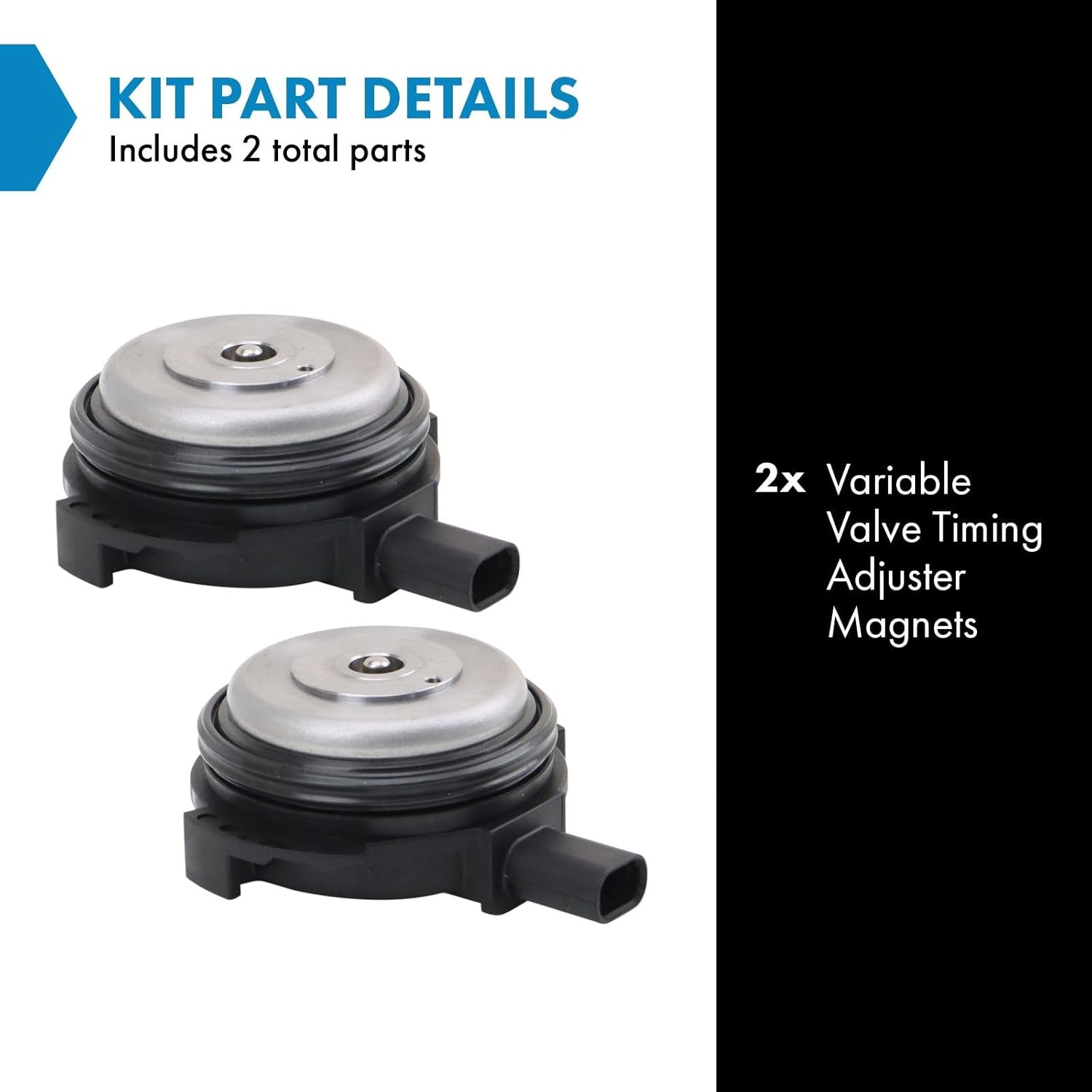 TRQ Engine Variable Valve Timing (VVT) Adjuster Magnet Intake & Exhaust Compatible with 14-23 BMW