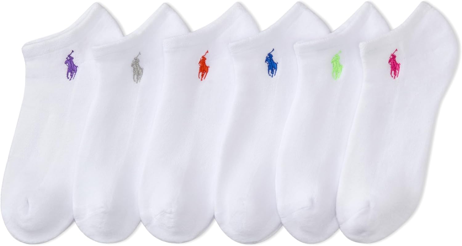 POLO RALPH LAUREN Women's Performance Cotton Low Cut Socks (6-Pack)