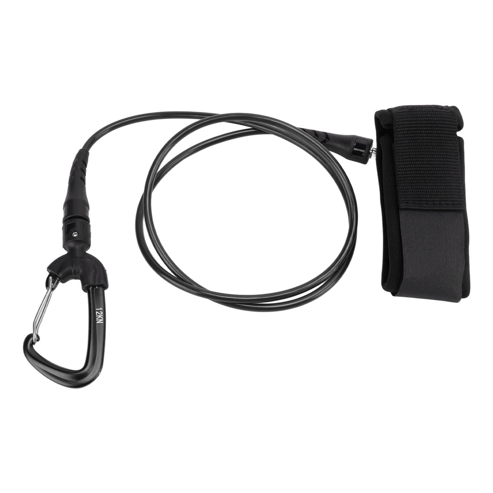 CHICIRIS Laisse de Lanière D'apnée, Corde de sécurité de Plongée avec Mousqueton de Bracelet pour Les Sports sous-Marins