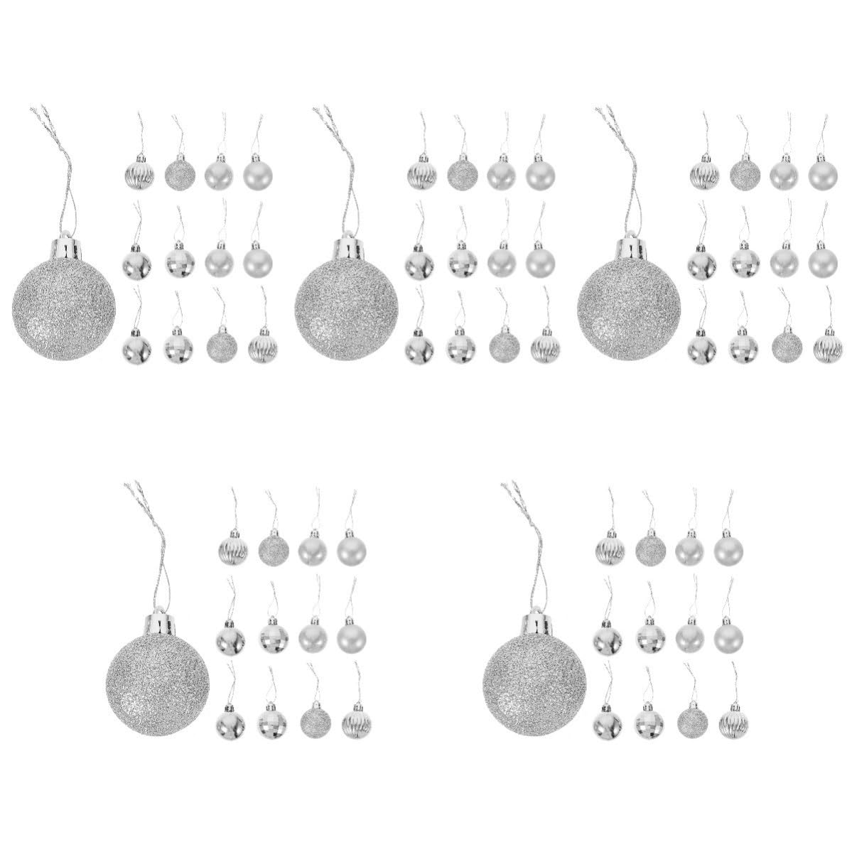Toyvian 180 Pièces Boules Décoratives de Noël à Suspendre, PVC