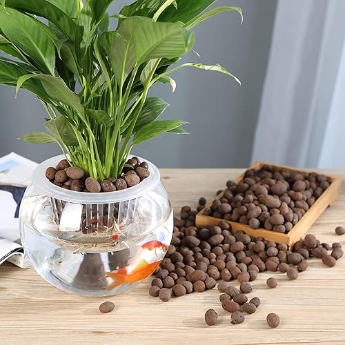 Miniatura 3 de Guijarros de arcilla expandida 1 cuarto de galón bolas de arcilla de 0315in a 0551in para plantas medios de cultivo de plantas orgánicas piedras