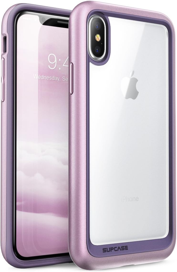 SUPCASE [Unicorn Beetle Style] Case Designed for iPhone X, iPhone XS, Premium Hybrid Protective Clear Case for Apple iPhone X 2017/ iPhone XS 2018 Release (Purple)
